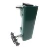 LOCINOX Gâche réglable type industriel en acier inoxydable pour profils carrés en RAL 6005, Vert