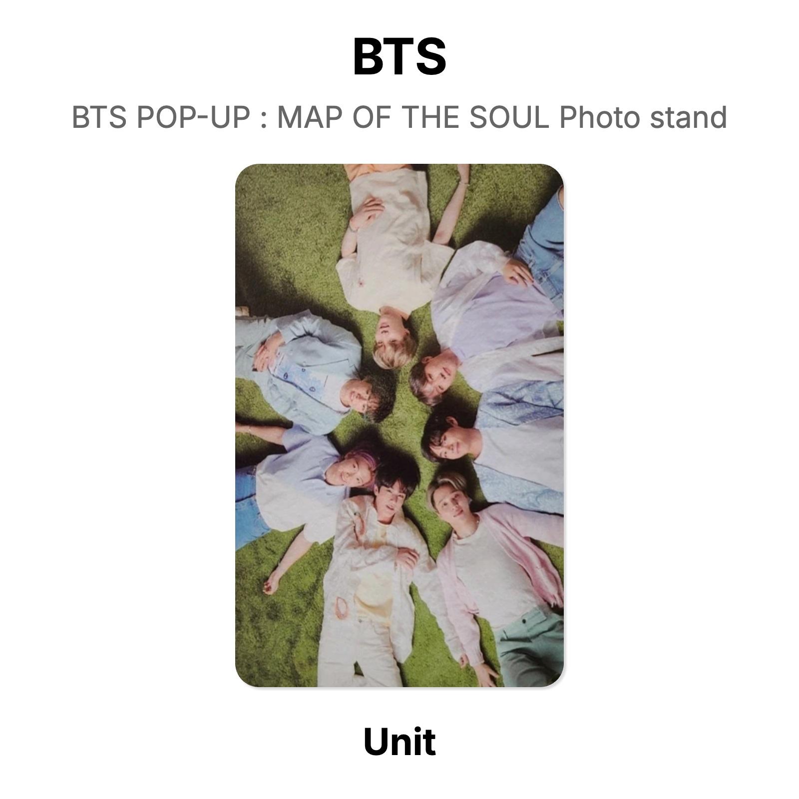 BTS BTS POP-UP : КАРТА ДУШИ Фотодержатель Официальная фотокарточка Unit 03