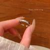 Korean Luxury Zircon Pearl Bow Ring - Vintage Niche Design, Women's Open Hand Jewelry