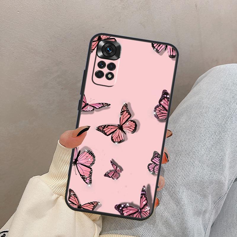 Butterfly Case For Xiaomi Redmi Note 12 11 8 9 10 Pro 11S 10S 9S Redmi 12C 10C 9A 9C 9T Back Cover