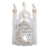 Resin Mosque Statue Tower Ornaments Tower Sculpture Decorative Ramadan home decor for Living Room Bedroom castle ornament