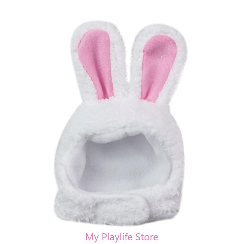 

Забавный костюм собаки, теплая шапка кролика, новогодняя вечеринка, рождественский косплей, аксессуары, реквизит для фотосъемки, головной убор белый