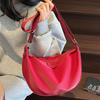 New Stylish and Simple Small Cloth Bag Women's 2025 Casual Versatile Shoulder Dumpling Bag Going Out To Play Lightweight Messenger Bag