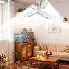 Four-Leaf Design LED Light Bulb Angle Adjustable Super Bright Collapsible LED Light Foldable E27 Screw Ceiling Lighting