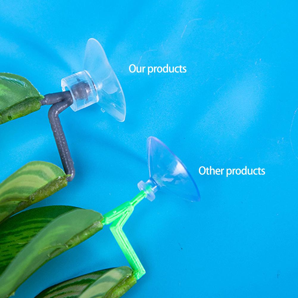 Betta Leaf Hammock with Suction Cup Artificial Aquarium Plant Resting Bed for Betta Fish Fish Tank Decorative Floating Plant