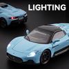 1:24 Maserati MC20 Supercar Alloy Car Diecasts & Toy Vehicles Car Model Sound and Light Pull Back Car Toys For Kids Gifts