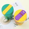 Water bottle fashionable mini double drink ton cup high value student plastic cup outdoor portable car straw cup