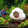 Aquarium Cave Decor Cloud Shape Cave, Betta Fish Hideout with Suction Cups, Small Hiding Spot Decorative Shrimp for Tanks Floating Tank Ornament