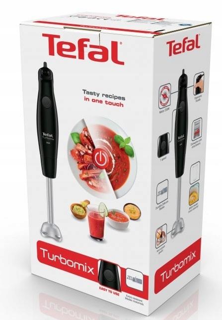 Tefal Turbomix Hand Blender Hb121838 Black 350W, 2 Blades