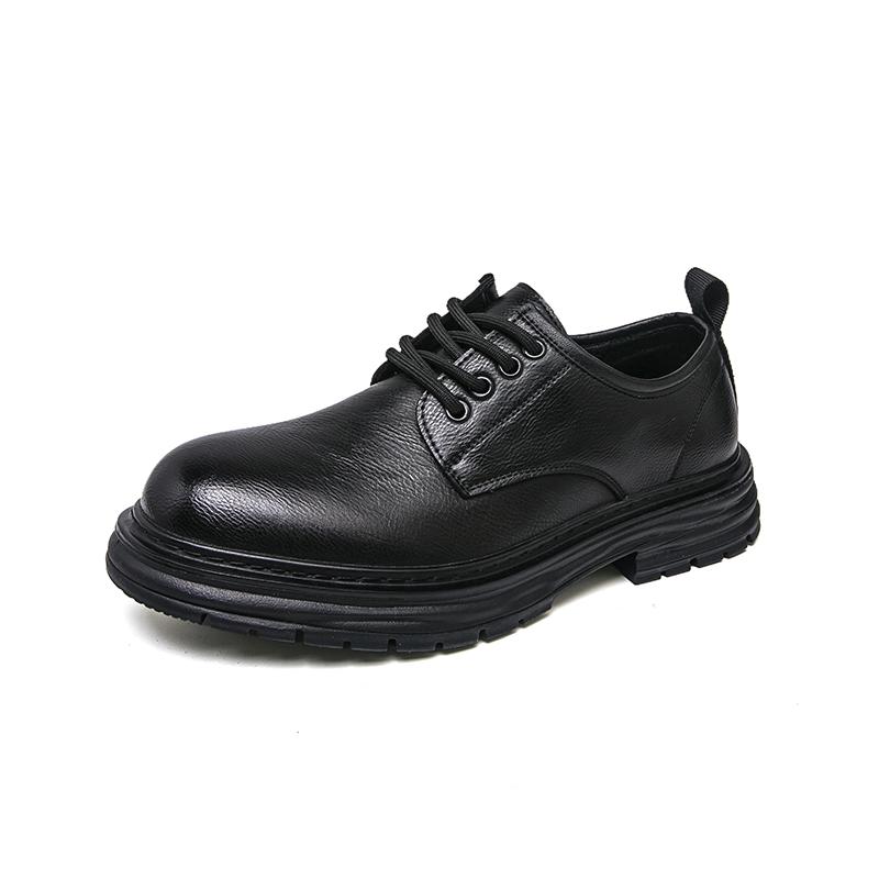 

New British-style black casual leather shoes for men s business formal wear large-sized work shoes trendy size 48 48