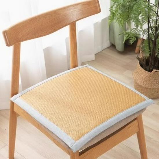 

Rattan Non-Slip Office Chair Cushion - Long Sitting Home Pad, Living Room Stool Mat, Tatami Style Summer Seat Padding Chair Cushion
