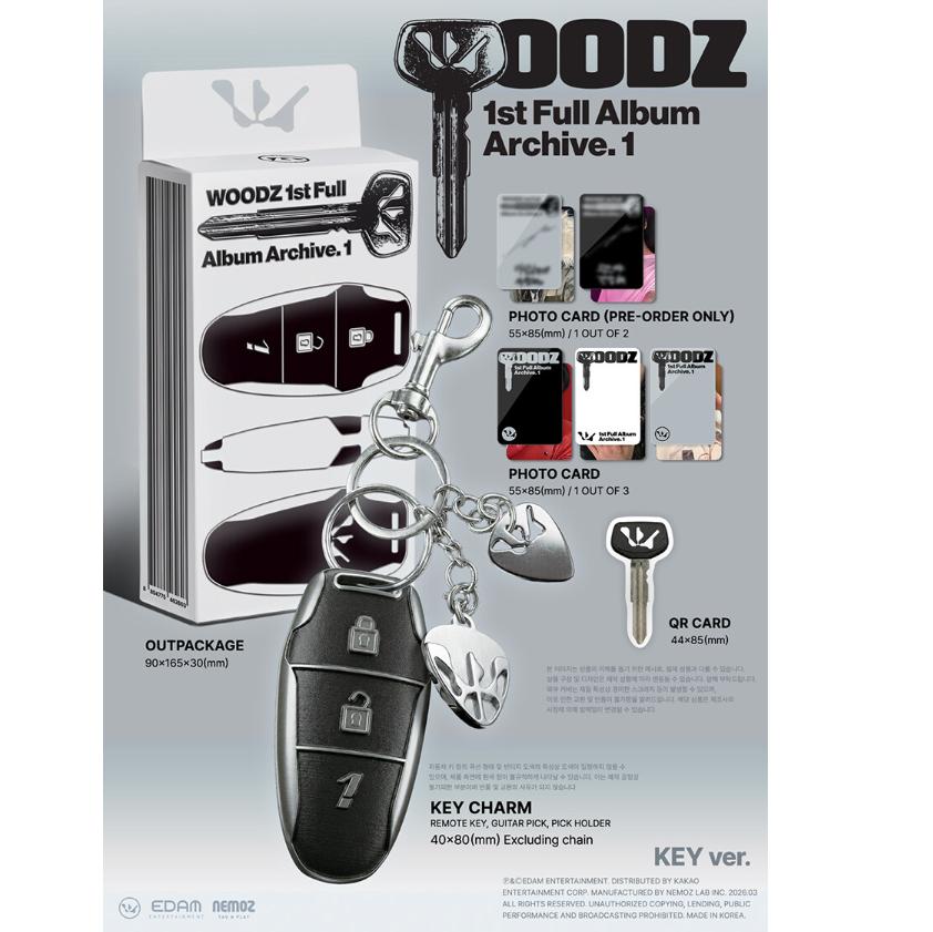 [PRE-ORDER] WOODZ 1e Volledige Album Archive. 1 (Sleutel Vers.) – Beperkte Editie