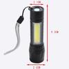 T6 COB LED Tactical USB Rechargeable Portable 3 Modes Camping Lantern Zoomable Waterproof Flashlight Torch Lamp Focus Light