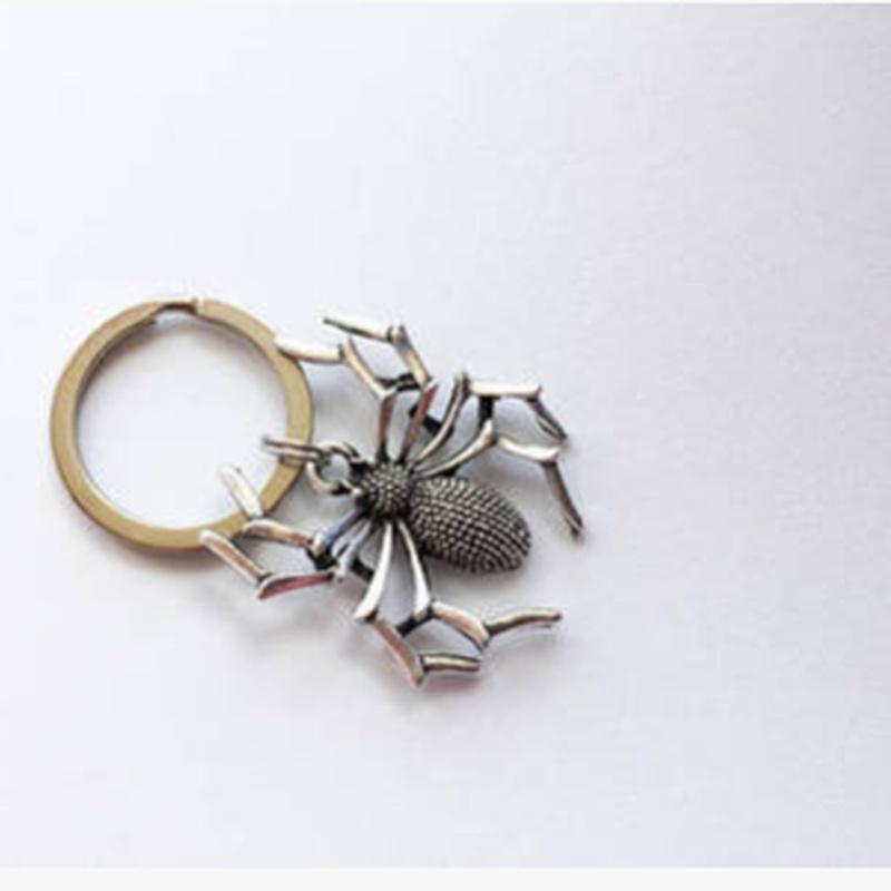 Horror Spider Creative Pendant Key Clasp Halloween Prop Toys