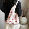 Leisure Shoulder Bag Retro Knitted Shoulder Bag Tote Large Capacity Shopping Bag