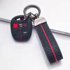 Silicone Key Fob Cover with Matching Wrist Strap for Toyota Camry Prado FJ Cruiser Previa RAV4, Fits Toyota Camry Cruiser RAV4, Protective Accessory