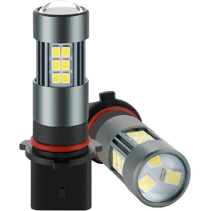 H11 LED Fog Bulbs, Super Bright H8 H16 LED Fog Lights 6500K Cool White, Plug And Play, Replacement Lights For Cars Trucks SUV, Pack Of 2