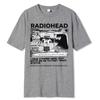 Radiohead Pánska Móda Vintage Klasické Tričká Turné po Severnej Amerike Rockový Chlapec Camisetas Hombre Street Chlapci Bavlnené Tričko Nadrozmerné Topy