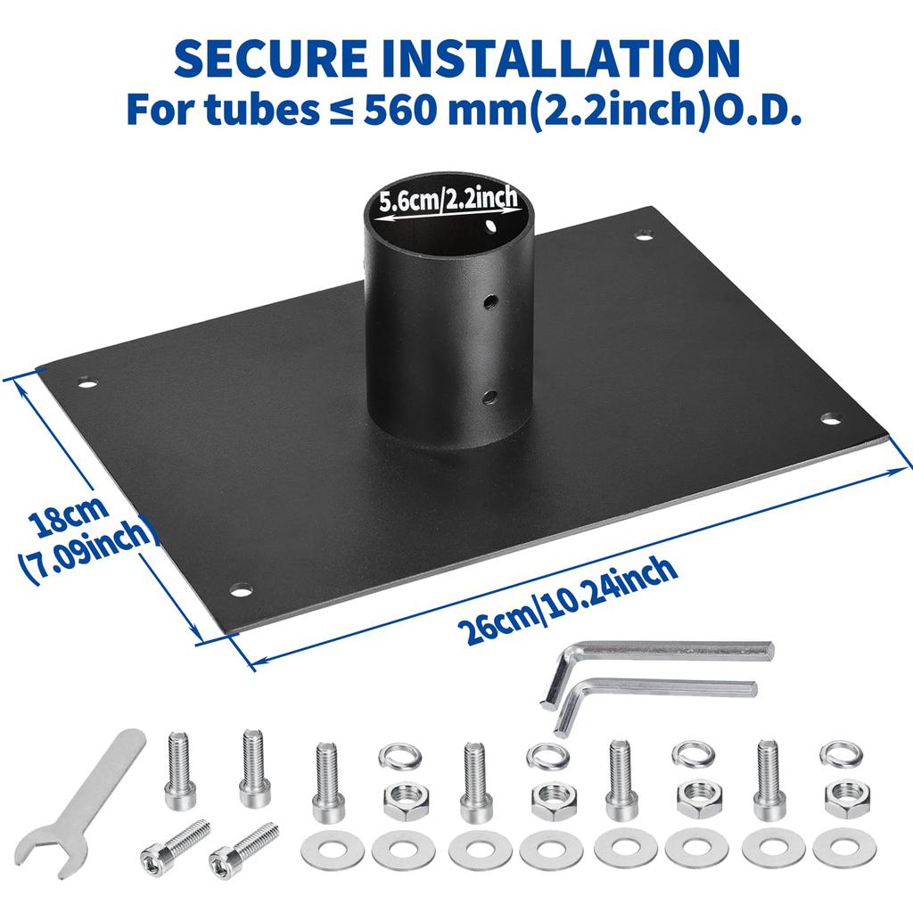 Adattatore Tubo Piatto ad Alte Prestazioni Starlink da Fabbrica con Opzioni di Montaggio su Palo/Tetto Kit di Installazione Satellite Mini Starlink