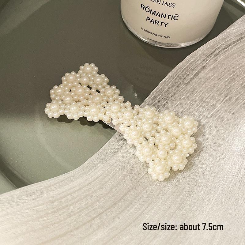 Korean Pearl Hairpin - Trendy Side Clip for Women and Girls