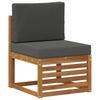 Outdoor Sofa Set 8 pcs Natural and Anthracite Solid Acacia Wood