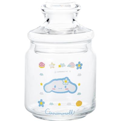 Sanrio Retro Bonbonglas Glasbehälter Aufbewahrungsbehälter 500ml 9 x 15cm Charaktere Geschirr Süßigkeitenbehälter Waren Verschiedenes Transparent Hergestellt in Japan