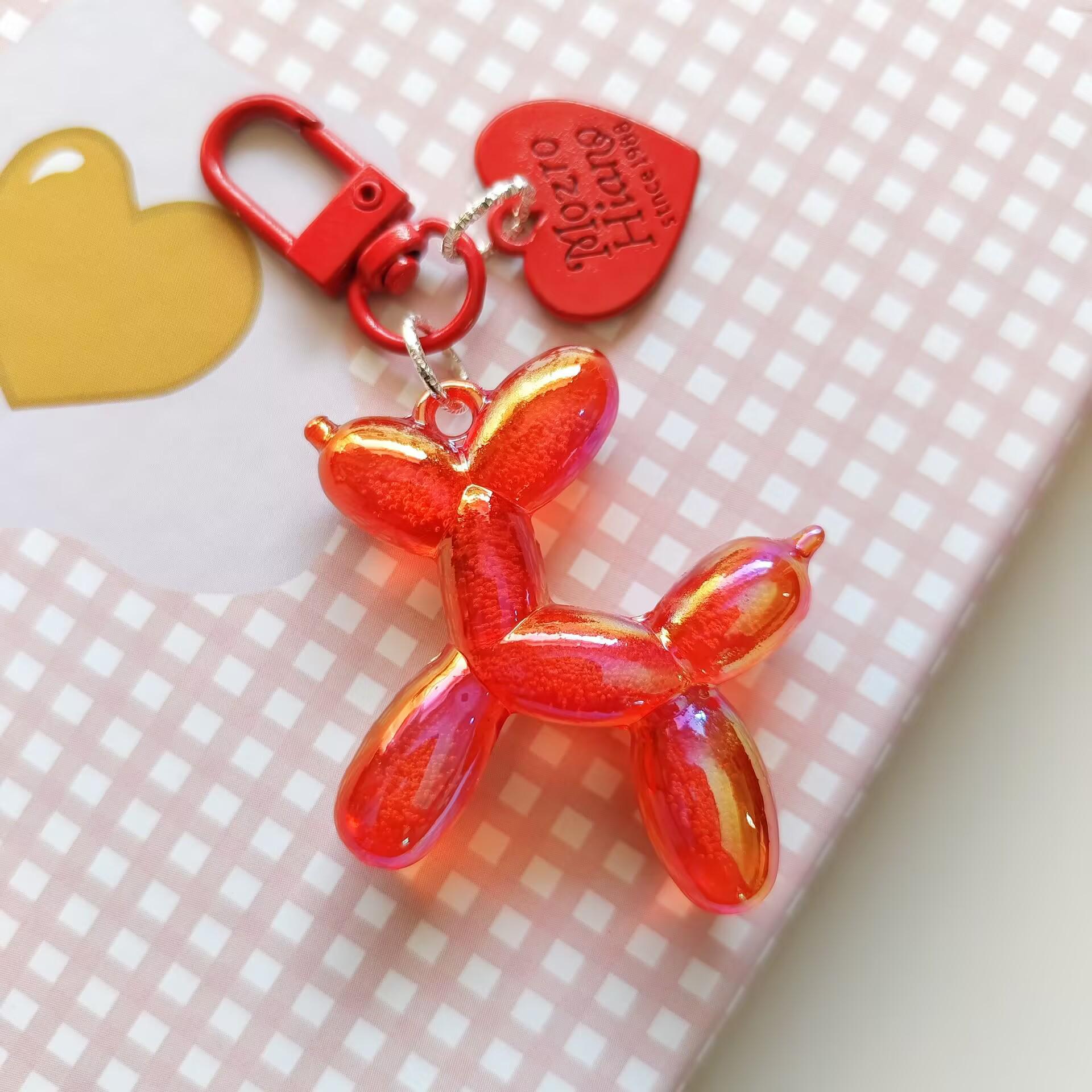 

Подвеска-брелок в виде собаки из цветного лазерного шара для сумок и телефонов - ювелирные аксессуары своими руками