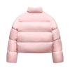 MLB Basic New York Yankees Logo Warm Zipper Long Sleeve Puffer Jacket Women Outerwear Light-Pink 3FDJB2346-50PKM