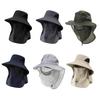 Camping Mesh Breathable Sun Hat Wide Brims Sun Protections Cap Mountaineering Cap Large Fisherman Hat Bucket Outdoor