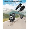 Benlari Gloss Black Mid Frame Air Deflectors Heat Shields Deflector 2009-2024 Compatible For Harley Davidson Touring Street Glide Road Glide Electra