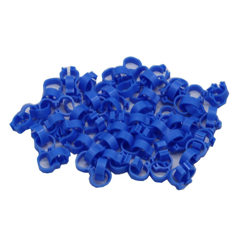 200 Pcs Inner Diameter 8mm Bird Foot Ring Dove Pigeon Parrot Leg Rings Small Birds Foot Ring Bird Clip Ring 10 Colors