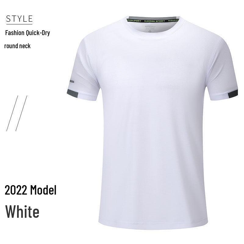 Quick-Dry Ice Silk Polo Shirt for Work - Short Sleeve, Fast-Drying Lapel T-shirt 4XL