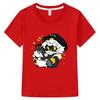 100% Baumwolle Spiel Mord Drohnen Kinder T-Shirt Cartoon Print Kinder T-Shirts Streetwear Jungen Mädchen Sommer Oberteile Rundhals Kurzarm