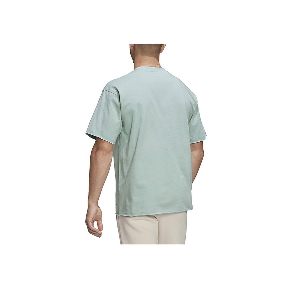 Adidas Originals X Disney Stitch Graphic Print Straight Cut Short Sleeve T-Shirt Unisex Tops Light-Green HT3951