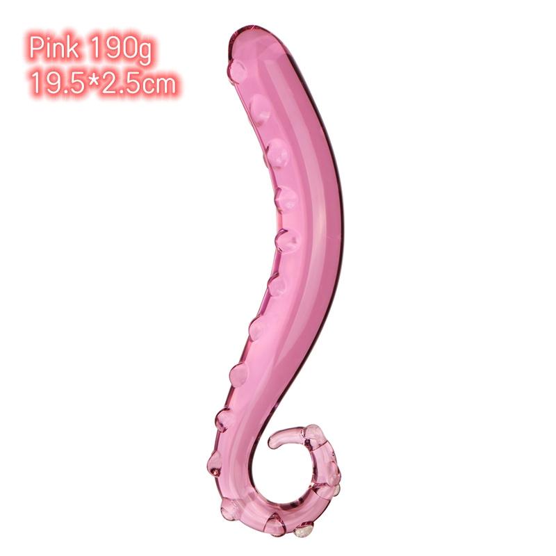 VaHppy Atypical  Seahorse Transparent/Pink Glass Dildos Penis  Masturbators for Women Gay Sex Toys  Anal Plugs Adult Products
