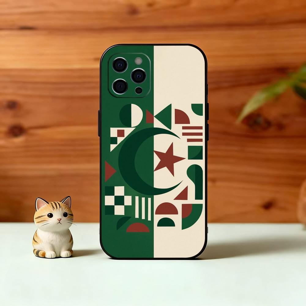 A-Algeria F-Flag Phone Case Silicone Soft For IPhone 17 16 15 14 13 12 11 X XR Plus Pro Max Plus