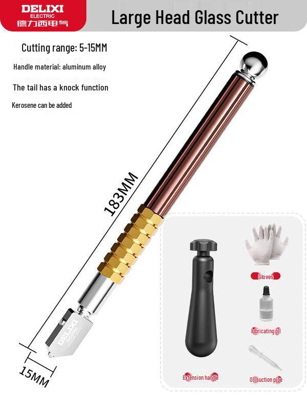 Сверхпрочный стеклорез с алмазным наконечником