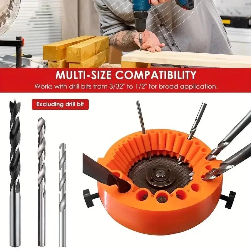 Angle Grinder Drill Bit Sharpener 2-13mm Full-size Tool 20-Hole Grinding Disc for Old/Waste Bits Suitable for 115/125mm Grinders