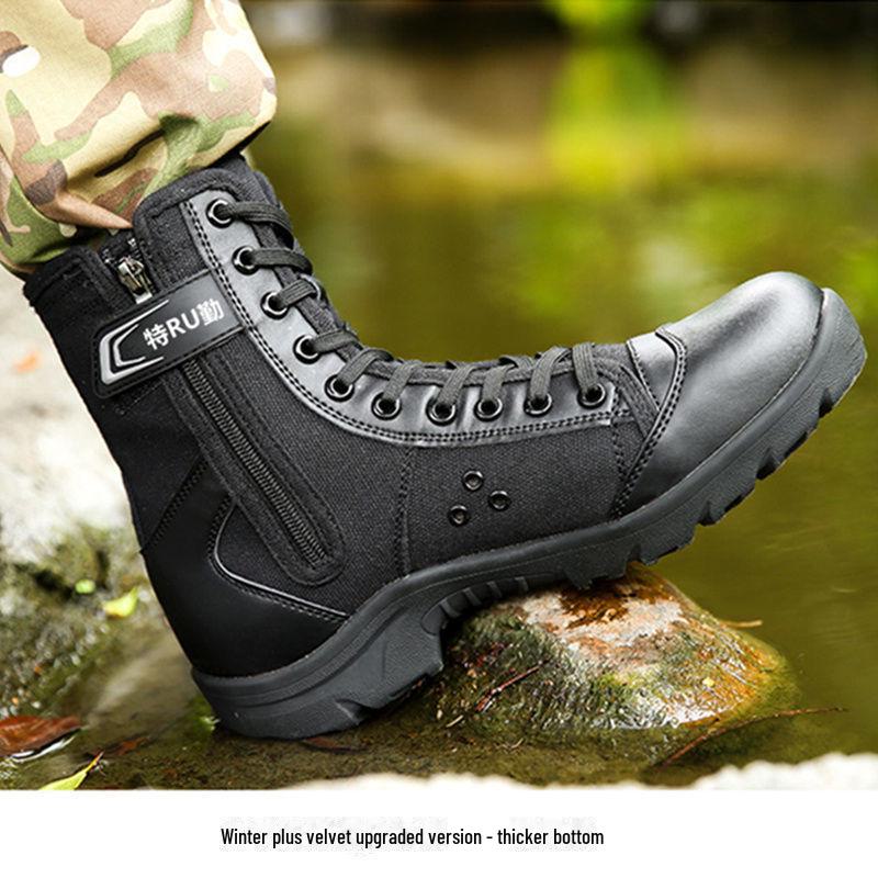 Ultra-Light Breathable Mesh Zipper Workwear Boots for Spring & Summer