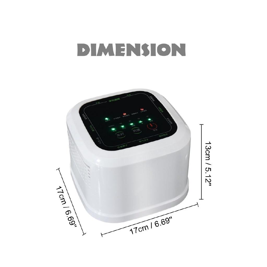 Generator Jonów Ujemnych 220V Oczyszczacz Powietrza Do Domu Biura Filtr Węglowy HEPA Biurkowy Mini Jonizator Powietrza Kompaktowy Oczyszczacz Powietrza