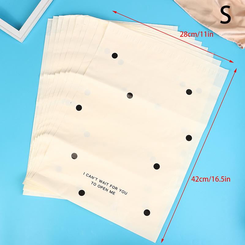 

10 шт./лот Упаковочные пакеты с бантом Водонепроницаемый логистический пакет для одежды Почтовый пакет Заказной пластиковый почтовый пакет для доставки S