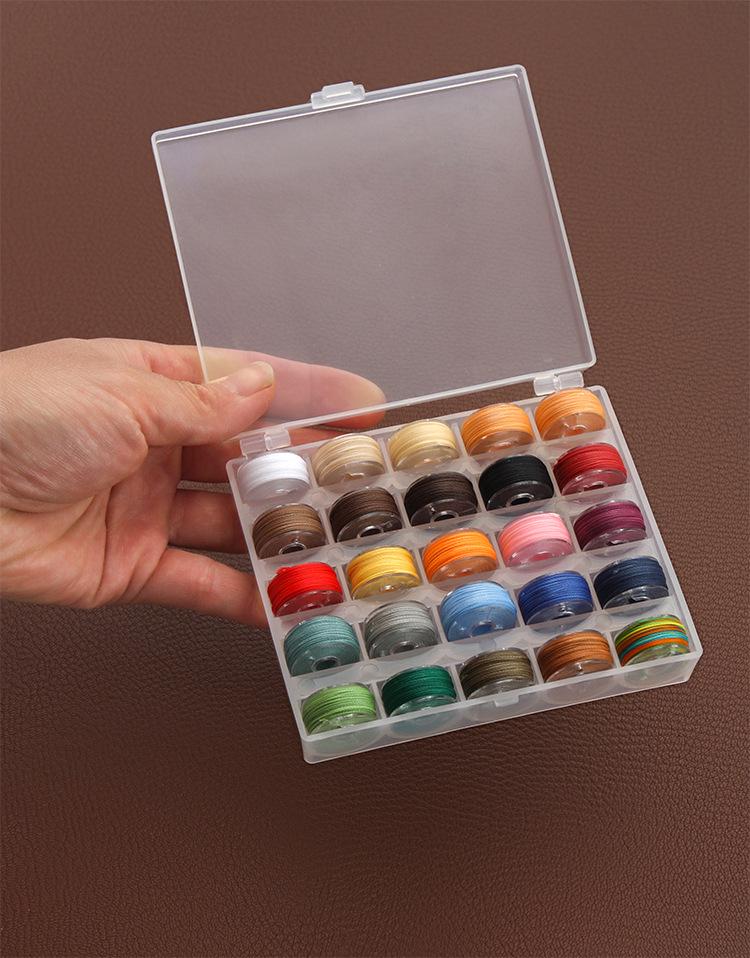Set of 25 Colored Round Waxed Cords (130g) for Sewing, Beading & Weaving - 0.45/0.55/0.65mm