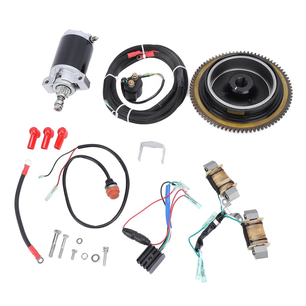 Outboard Electric Start Kit 66M 81800 01 Flywheel 66M 81800 01 Starter Motor Conversion Kit for 4