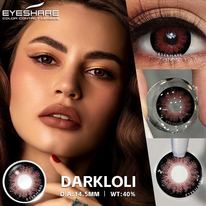 EYESHARE Natural Color Contact Lenses for Eyes Brown Contact Lens Blue Contact Lens Colored Eye Contacts Eye Makeup Yearly Use