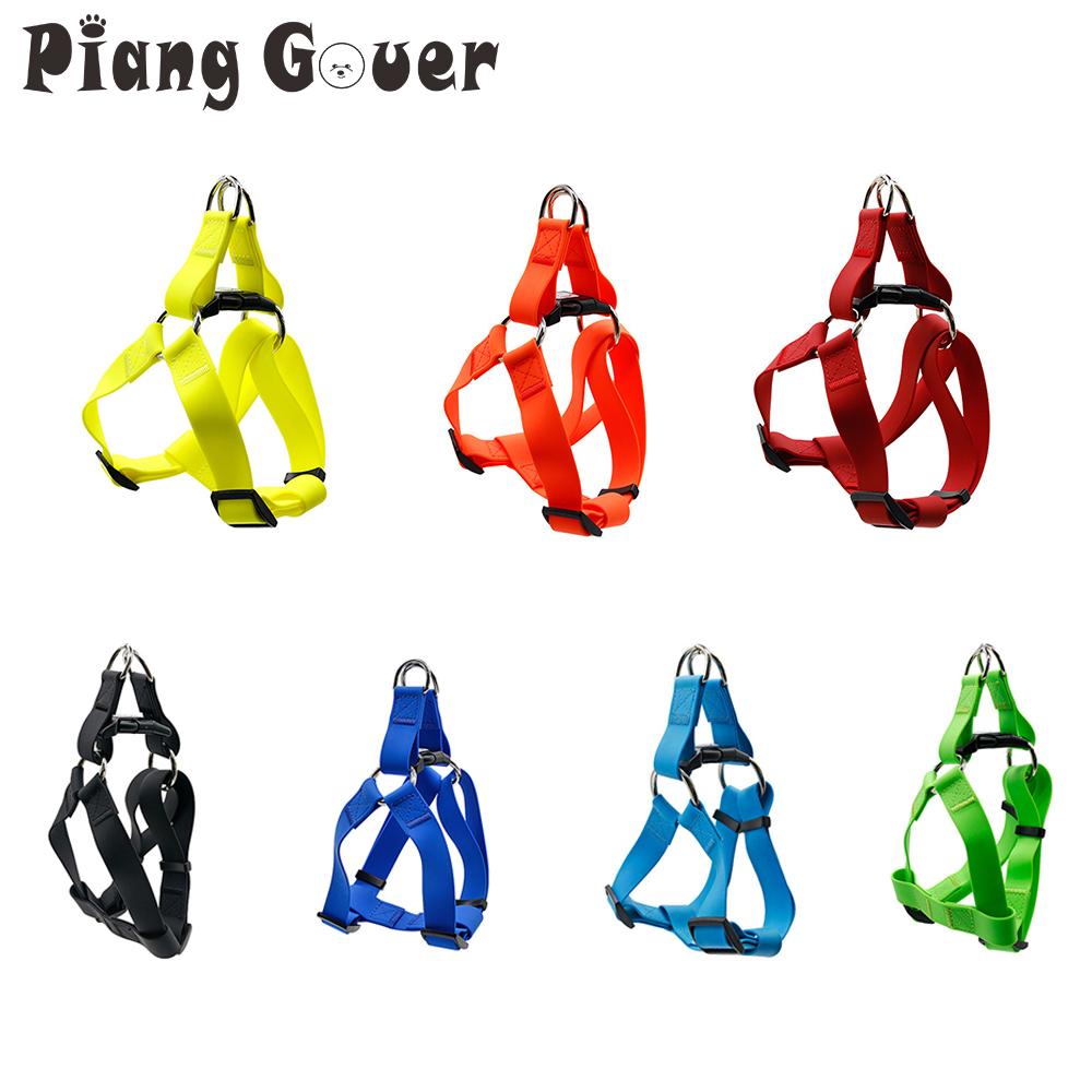 PVC Dog Harness Vest Outdoor Pet Harness Chest Strap for Small Medium Large Dog Waterproof