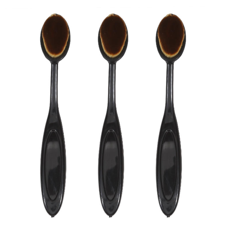 3/5PCS Toothbrush Shape Foundation Brush Professional Makeup Brush Set For Cream Liquid Powder Blending Flawless Face Contouring Nail Art Dust Brushes