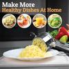 Stainless Steel Potato Masher Heavy Duty Ricer For Mashed Potatoes Potato Press and Kitchen Gadget 3 Interchangeable Discs
