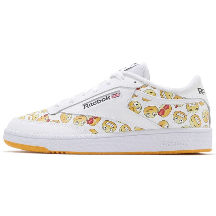 

Кроссовки унисекс Reebok Club C 85 Emoji White Fiegol Black S29074
