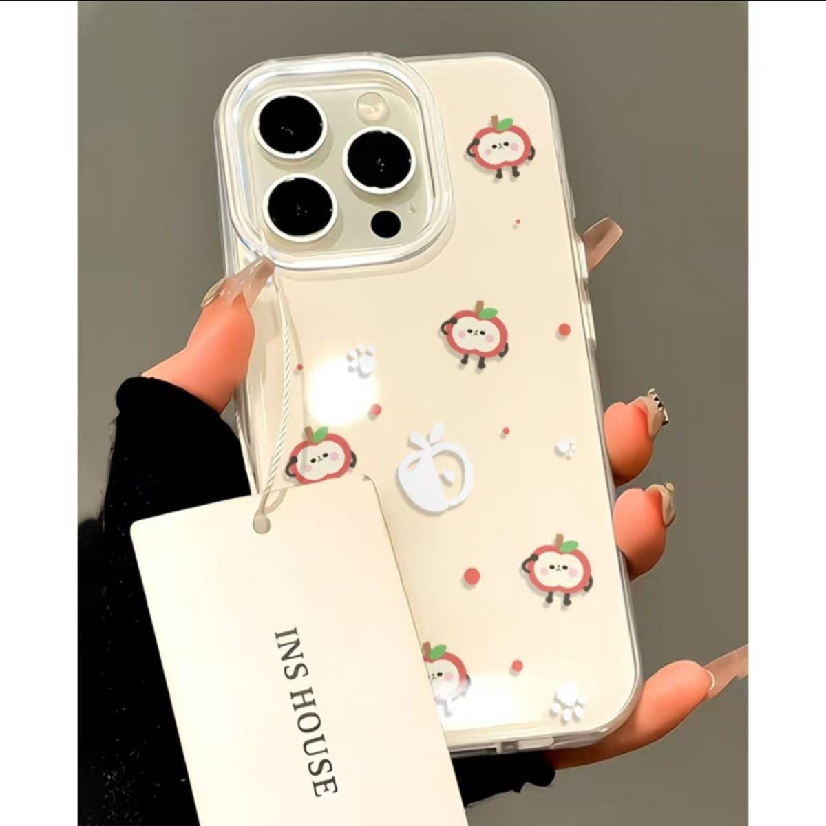 

Apple Paw Print Phone Case for 15/17PROMAX, 13Pro, 11, 16, 17Pro - Durable Double Layer, Cute Design Apple 11 Pro Max