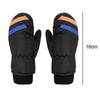 Waterproof Ski Mittens For Kids Skiing, Black